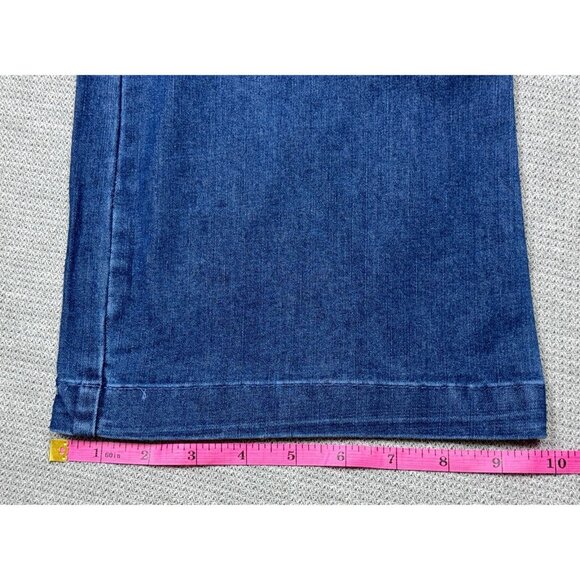 Woman Within Womens Blue Denim Jeans Pull On High Rise Bootcut Size 22WP NEW - Picture 12 of 15